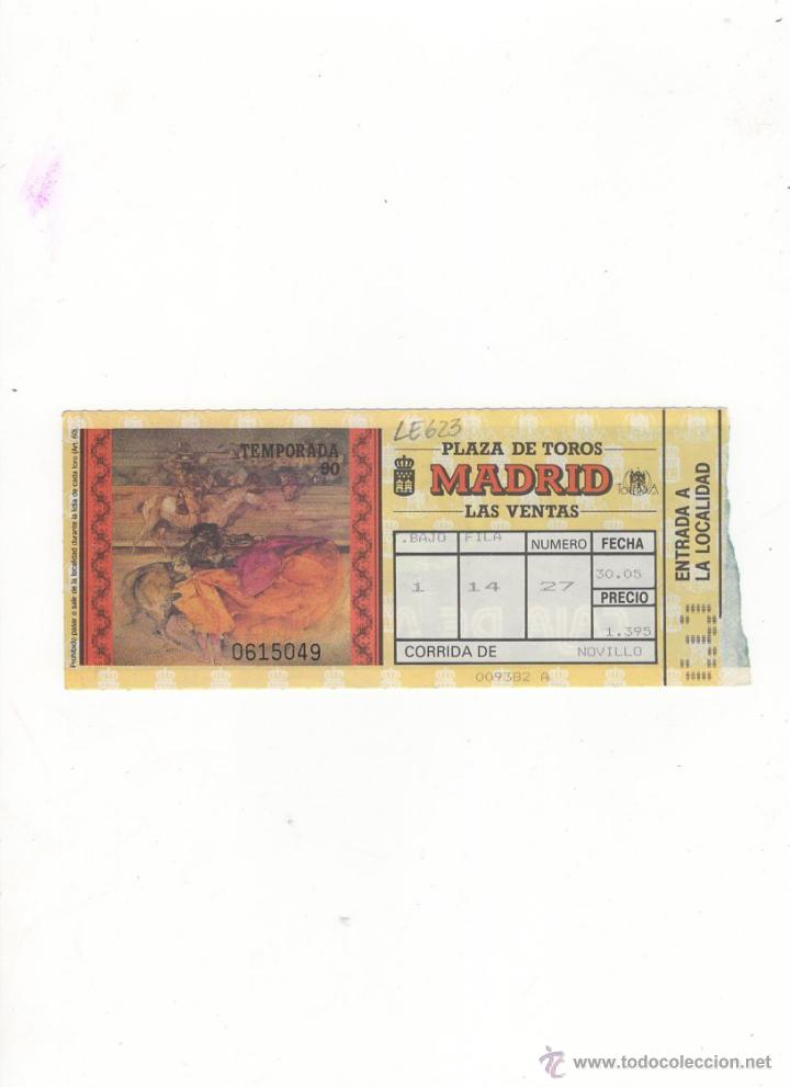 Tauromachia: ENTRADA DE TOROS, PLAZA DE TOROS DE MADRID, 1990