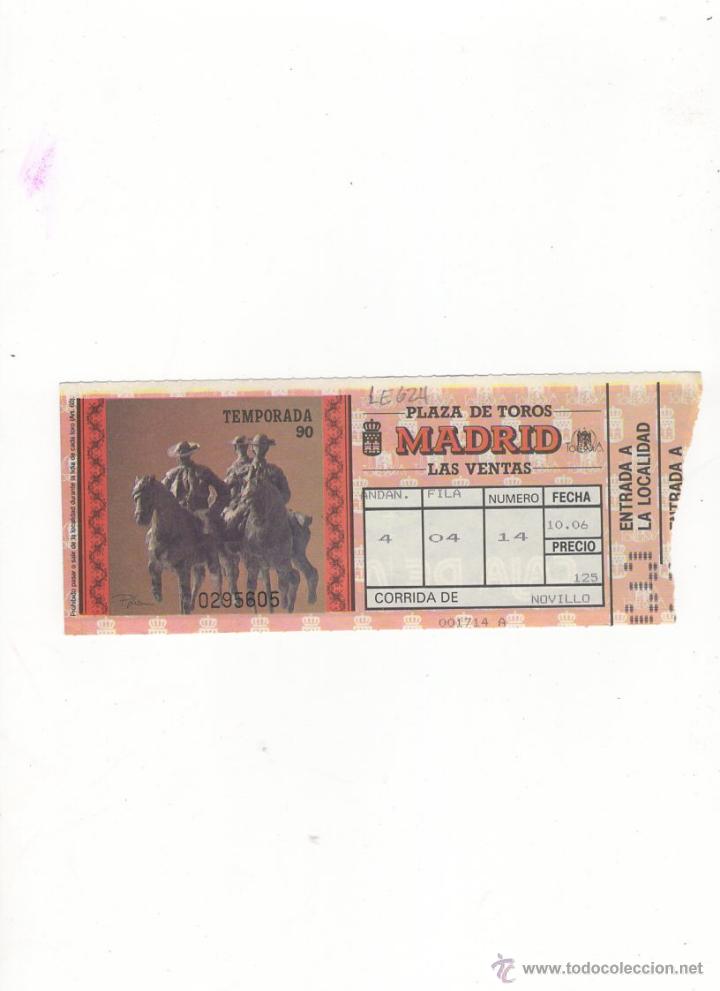 Tauromachia: ENTRADA DE TOROS, PLAZA DE TOROS DE MADRID, 1990.