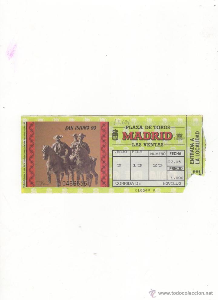 Tauromachia: ENTRADA DE TOROS, PLAZA DE TOROS DE MADRID, 1990.