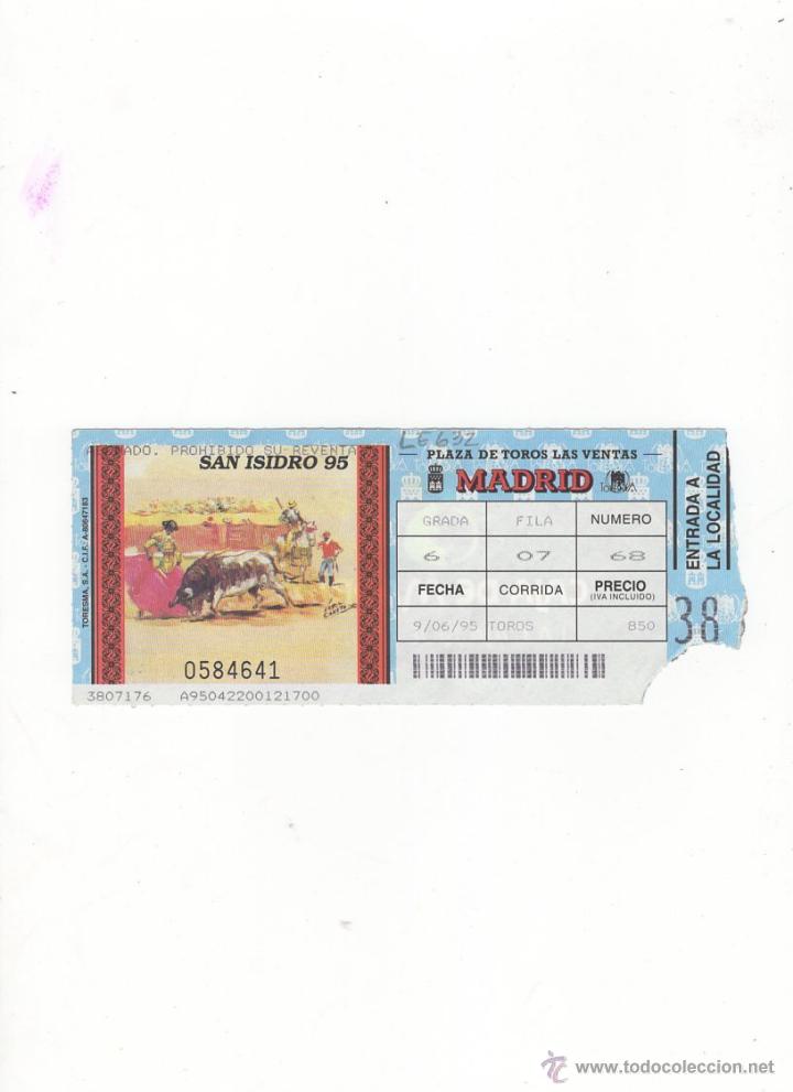 Tauromachia: ENTRADA DE TOROS, PLAZA DE TOROS DE MADRID, 1995.