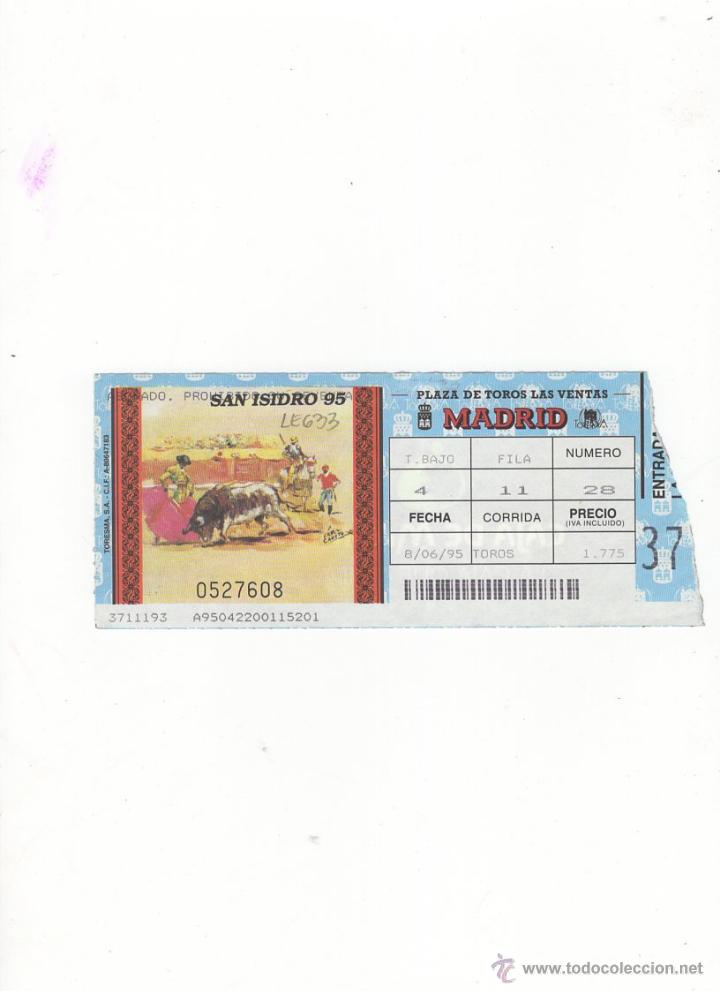Tauromachia: ENTRADA DE TOROS, PLAZA DE TOROS DE MADRID, 1995.