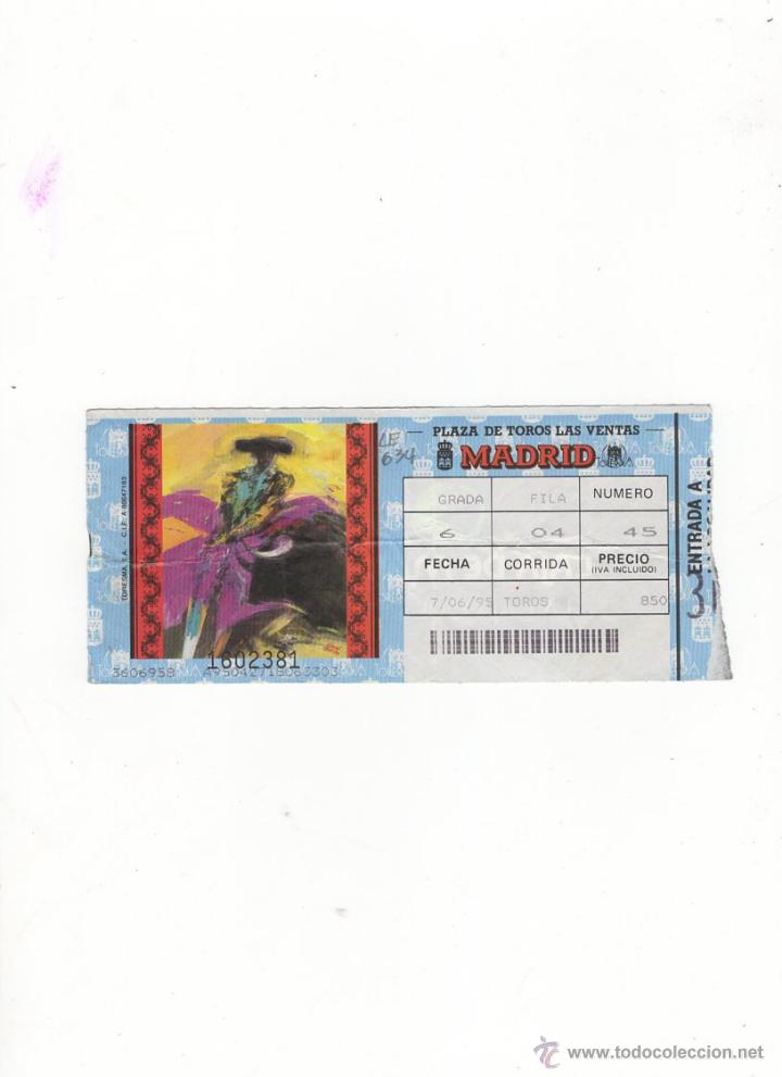 Tauromachia: ENTRADA DE TOROS, PLAZA DE TOROS DE MADRID, 1995.