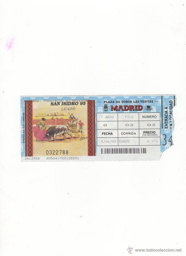 Tauromachia: ENTRADA DE TOROS, PLAZA DE TOROS DE MADRID, 1995.