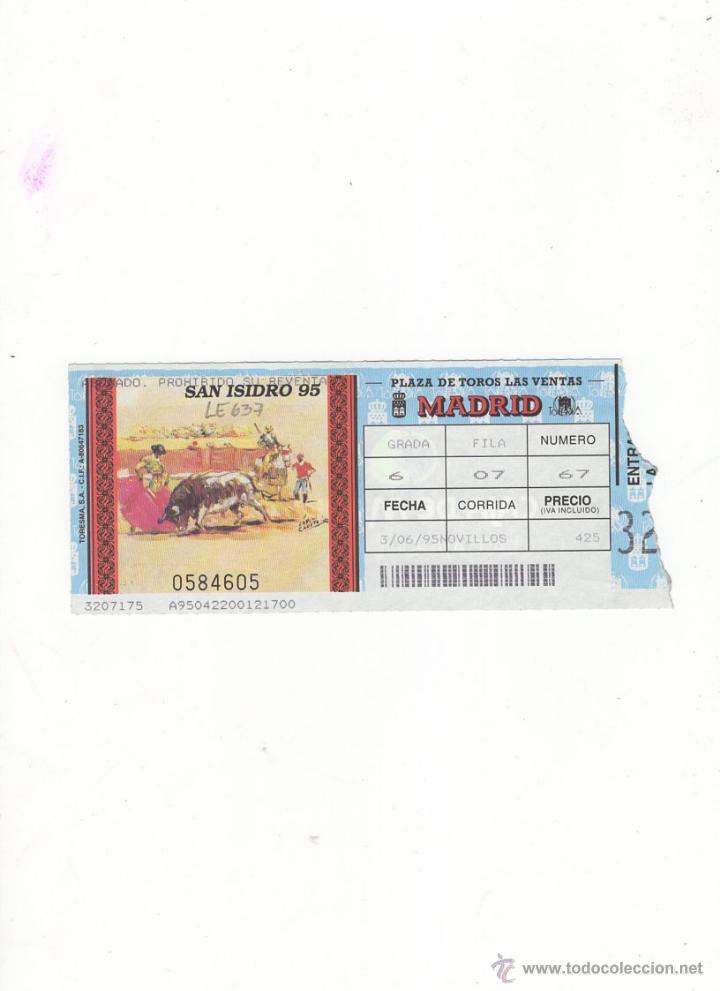 Tauromachia: ENTRADA DE TOROS, PLAZA DE TOROS DE MADRID, 1995.