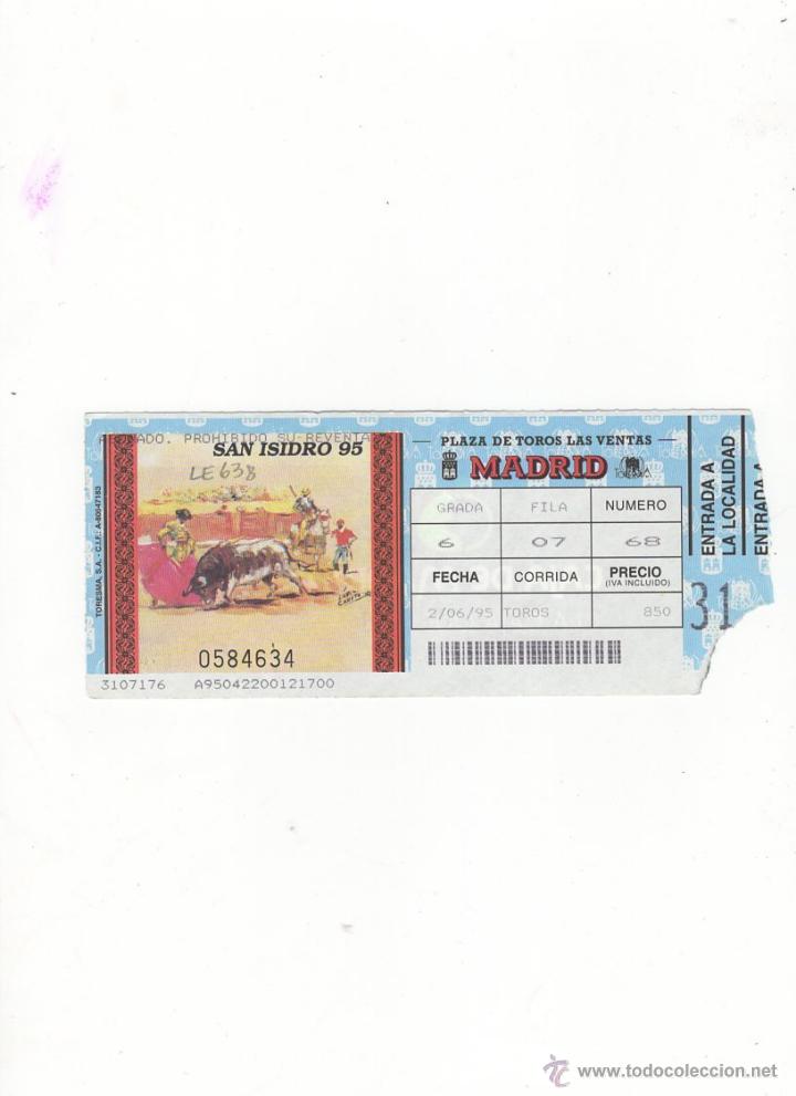Tauromachia: ENTRADA DE TOROS, PLAZA DE TOROS DE MADRID, 1995.
