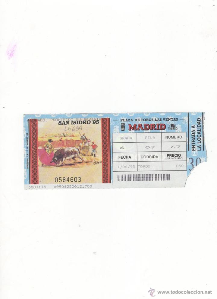 Tauromachia: ENTRADA DE TOROS, PLAZA DE TOROS DE MADRID, 1995.