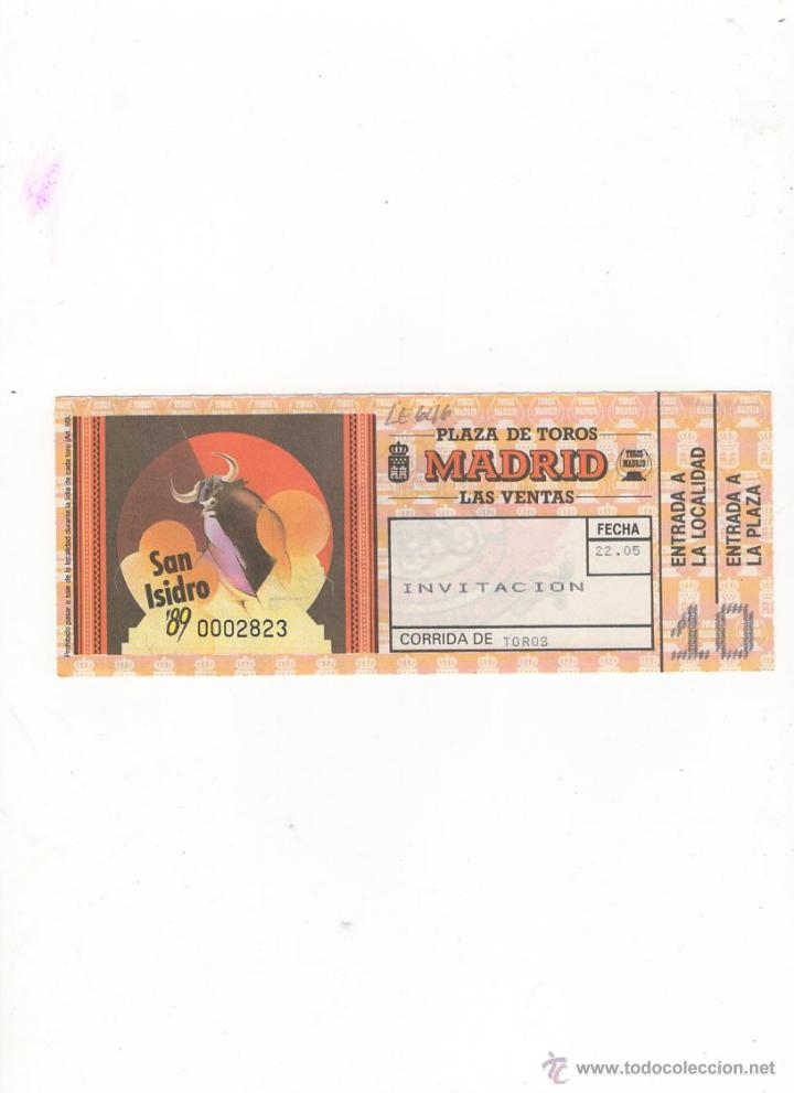 Tauromachia: ENTRADA DE TOROS, PLAZA DE TOROS DE MADRID, 1989.