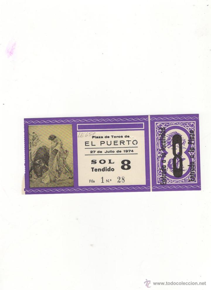 Tauromachia: ENTRADA DE TOROS, PLAZA DE TOROS DE EL PUERTO, 1974.