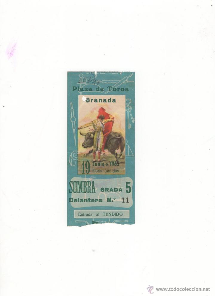 Tauromachie: ENTRADA DE TOROS, PLAZA DE TOROS DE GRANADA, 1965.