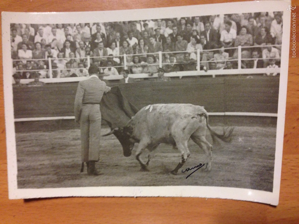 Tauromaquia: Foto original del torero Luis Miguel dominguin en una corrida de toros 1947.madrid foto cano