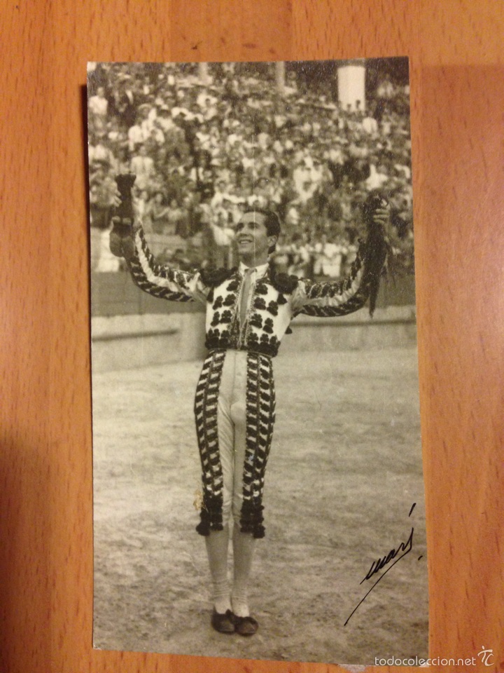 Tauromaquia: Foto original del torero Luis Miguel dominguin en una corrida de toros 1946