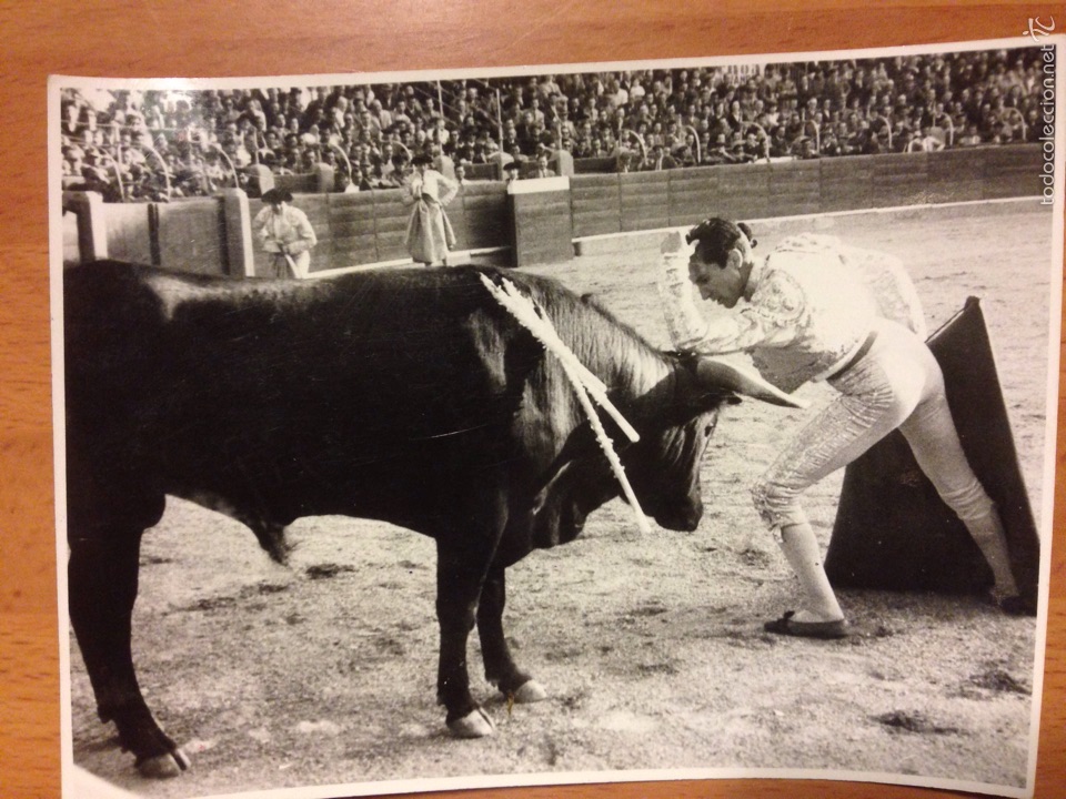 Tauromaquia: Foto original del torero Luis Miguel dominguin  corrida de toros 1949.zaragoza marin chivite