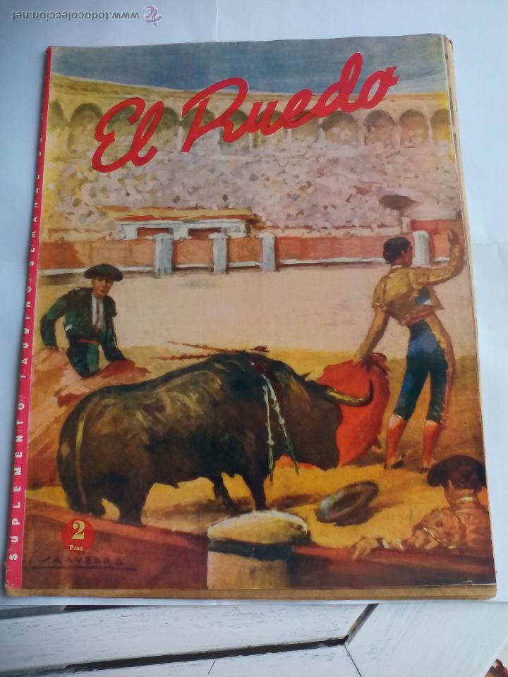 Tauromaquia: n&ordm; 54 de 1945 El Ruedo Revista Semanario Toros Manolete, Pepe Luis Vazquez, Bienvenida