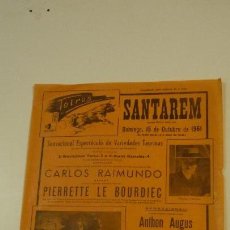 Tauromaquia: ANTIGUO CARTEL DE TOROS SANTAREM.PORTUGAL.AÑO 1961