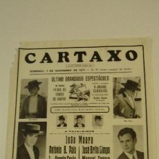 Tauromaquia: ANTIGUO CARTEL DE TOROS CARTAXO.PORTUGAL.AÑO 1971