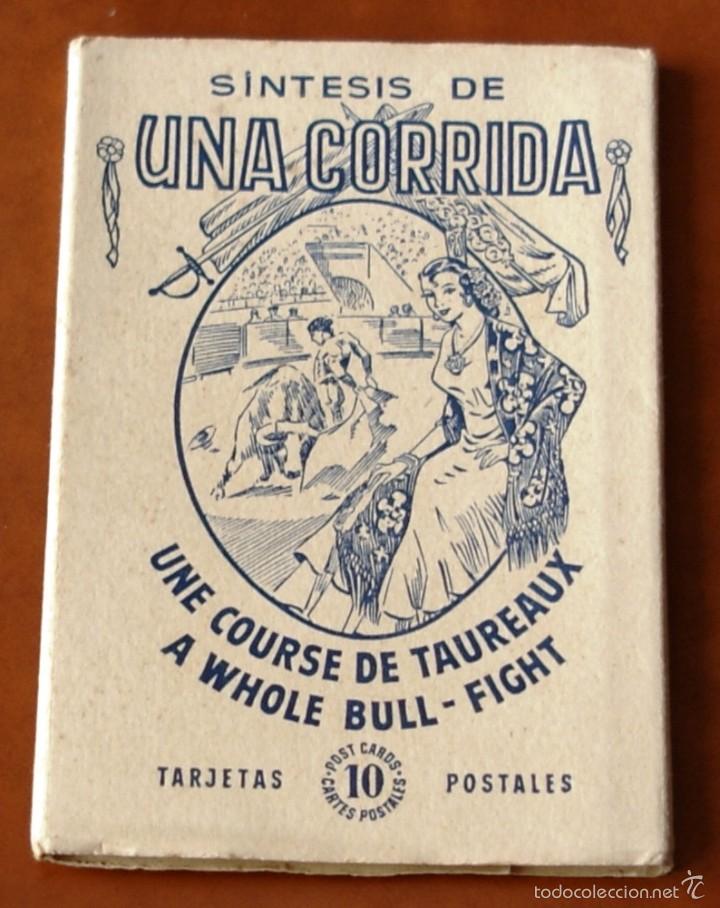 Tauromaquia: SINTESIS DE UNA CORRIDA DE TOROS- CUADERNILLO CON 10 TARJETAS POSTALES-EDITORIAL ARTIGAS (BARCELONA)