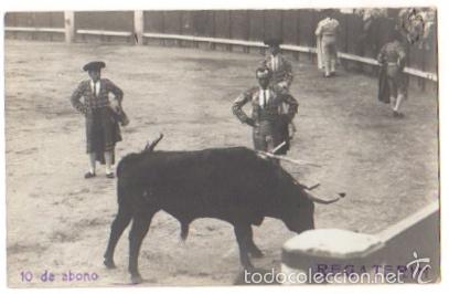 Stierkampf: TARJETA POSTAL FOTOGRAFICA REGATERIN. GRIESHABER FRERES. CIRCA 1920