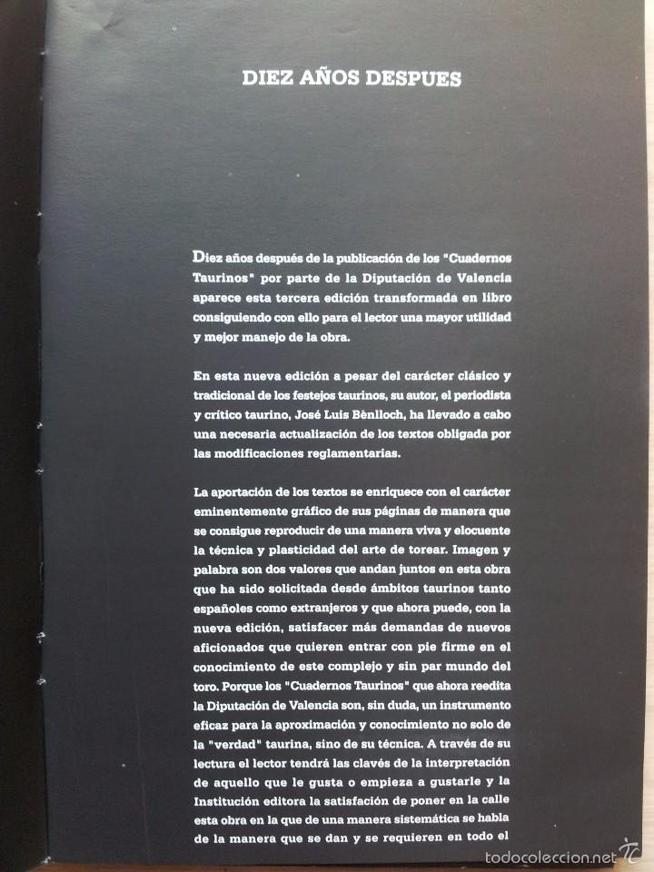 Tauromaquia: CUADERNOS TAURINOS - TERCERA EDICI&Oacute;N TRANSFORMADA EN UN LIBRO 1995 - Foto 2