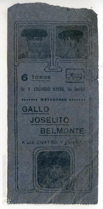 Resultado de imagen de BELMONTE Y MIURA 1914