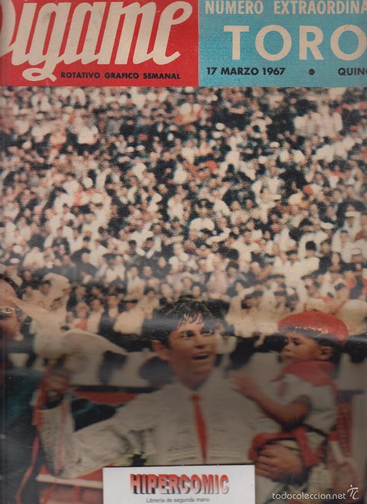 Tauromachia: D&Iacute;GAME N&Uacute;MERO EXTRAORDINARIO DE TOROS. 17 DE MARZO 1967. 42 X 28 CM... PALOMO LINARES