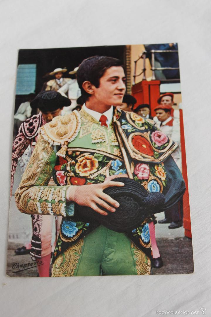 Tauromachie: POSTAL PUBLICIDAD NI&Ntilde;O DE LA CAPEA, PLAZA TOROS DE LORCA 18 SEPTIEMBRE DE 1976