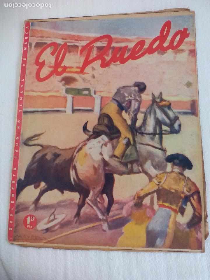 Tauromaquia: n&ordm; 45 de 1945 El Ruedo Revista Semanario Toros.Manolete Arruza en Murcia.Cayetano Ordo&ntilde;ez de ni&ntilde;o