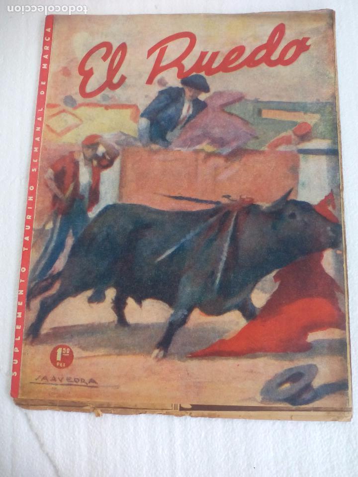 Tauromaquia: n&ordm; 41 de 1945 El Ruedo Revista Semanario Toros. Manolete.Fallas Valencia.Ca&ntilde;o Navarro