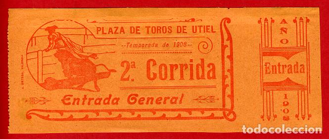 Tauromachia: ANTIGUA ENTRADA TOROS, PLAZA DE UTIEL VALENCIA , 1908 ,ORIGINAL , ET 2400