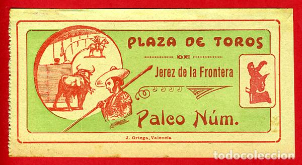 Tauromachia: ANTIGUA ENTRADA TOROS, PLAZA DE JEREZ DE LA FRONTERA , 1908 , ORIGINAL , ET 2407