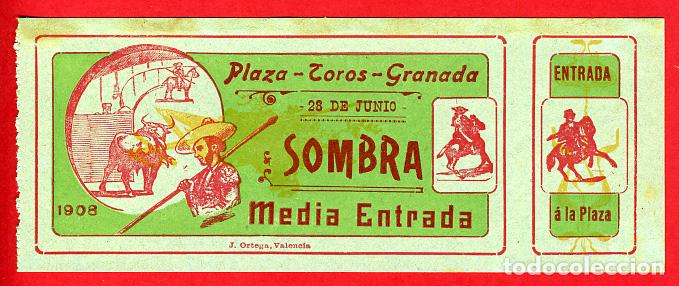 Tauromachia: ANTIGUA ENTRADA TOROS, PLAZA DE GRANADA , 1908 ,ORIGINAL , ET 2436