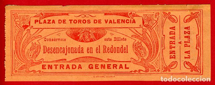 Stierkampf: ANTIGUA ENTRADA TOROS, PLAZA DE VALENCIA DESENCAJONADA , 1908 ,ORIGINAL , ET 2464