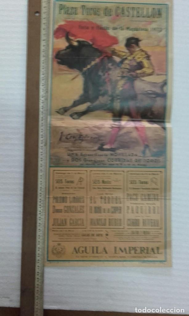 Tauromaquia: CARTEL PLAZA TOROS CASTELL&Oacute;N 1972 , PALOMO LINARES, PACO CAMINO, PAQUIRRI