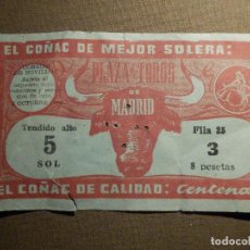 Tauromaquia: ENTRADA - CORRIDA - NOVILLADA - PLAZA DE TOROS DE MADRID - 3 DE OCTUBRE DE 1954 -