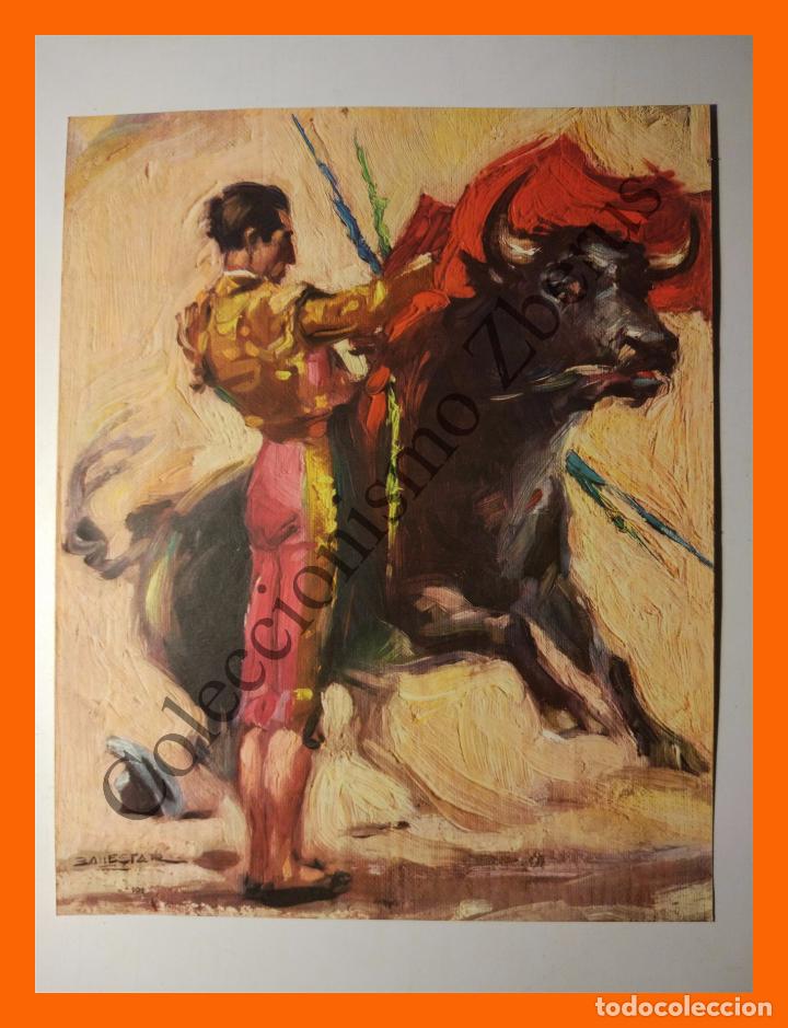 Tauromaquia: Lamina Manolete sobre un dise&ntilde;o de Vicente Ballestar