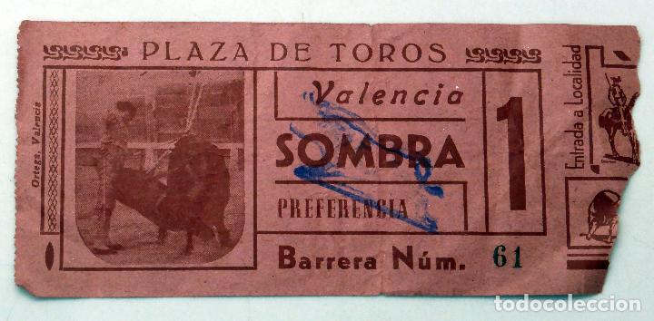 Tauromaquia: Entrada Plaza toros Valencia 1947
