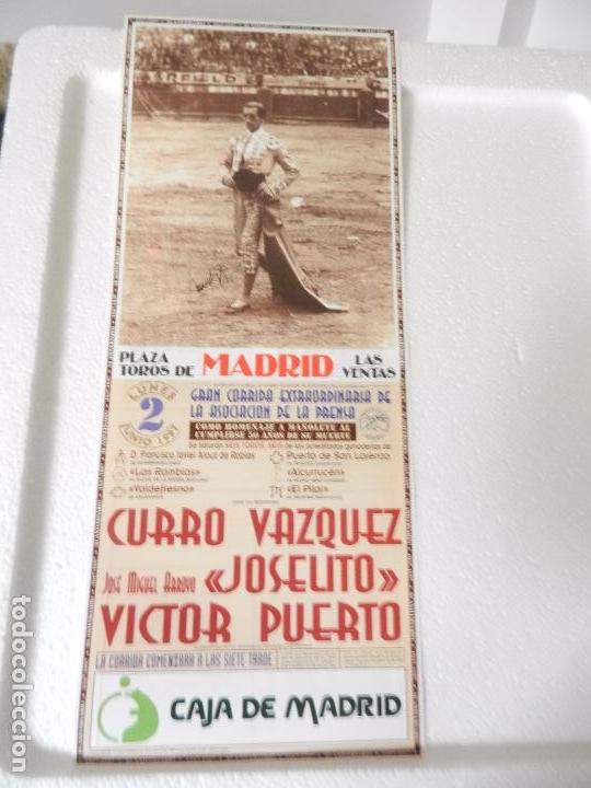 Tauromaquia: CARTEL DE TOROS EN MADRID. 2 JUNIO 1991. GAN. ALCURRUCEN. VAZQUEZ, JOSELITO, VICTOR PUERTO.
