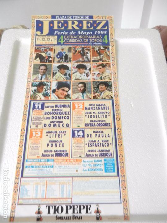 Tauromaquia: CARTEL DE TOROS EN JEREZ. MAYO DE 1995. GAN. DIEGO PUERTA. BUENDIA, DOMECQ, PONCE, LITRI, JOSELITO.