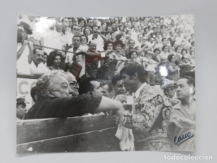 Bullfighting: FOTOGRAFIA DE MANUEL BENITEZ EL CORDOBES A&Ntilde;OS 60, MIDE 24 X 18 CMS. FOTO CANO