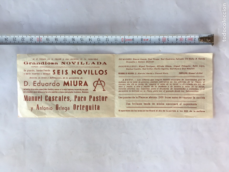 Tauromaquia: Valencia &rdquo;Programa Taurino&rdquo; (a.1962) - Foto 2