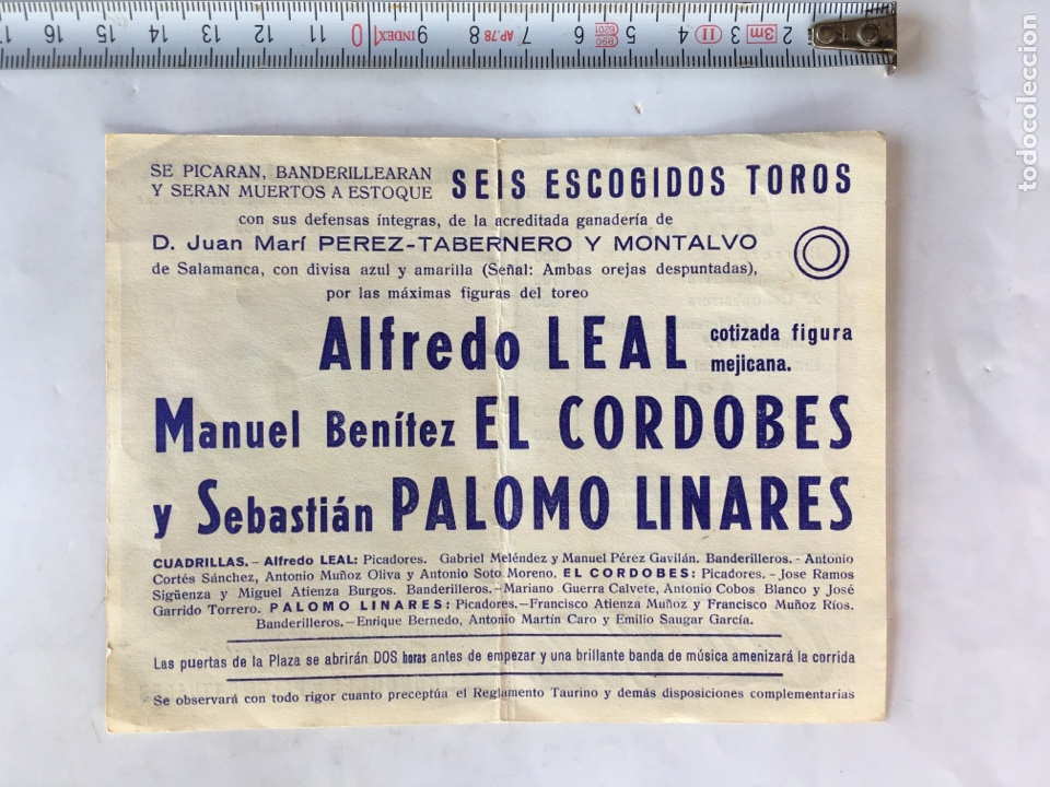 Tauromaquia: J&Aacute;TIVA (Valencia) &rdquo;Programa taurino&rdquo; (a.1969) - Foto 2