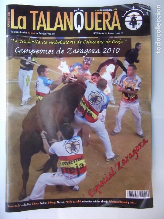 Bullfighting: LA TALANQUERA N&ordm; 78. REVISTA TAURINA DE FESTEJOS POPULARES. NOVIEMBRE 2010. ZARAGOZA. TDKR49