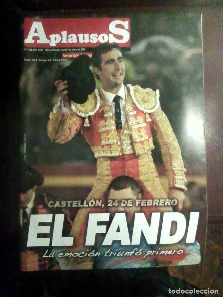 Tauromaquia: Revista Aplausos , n.&ordm; 1588, 3 de marzo de 2008 -