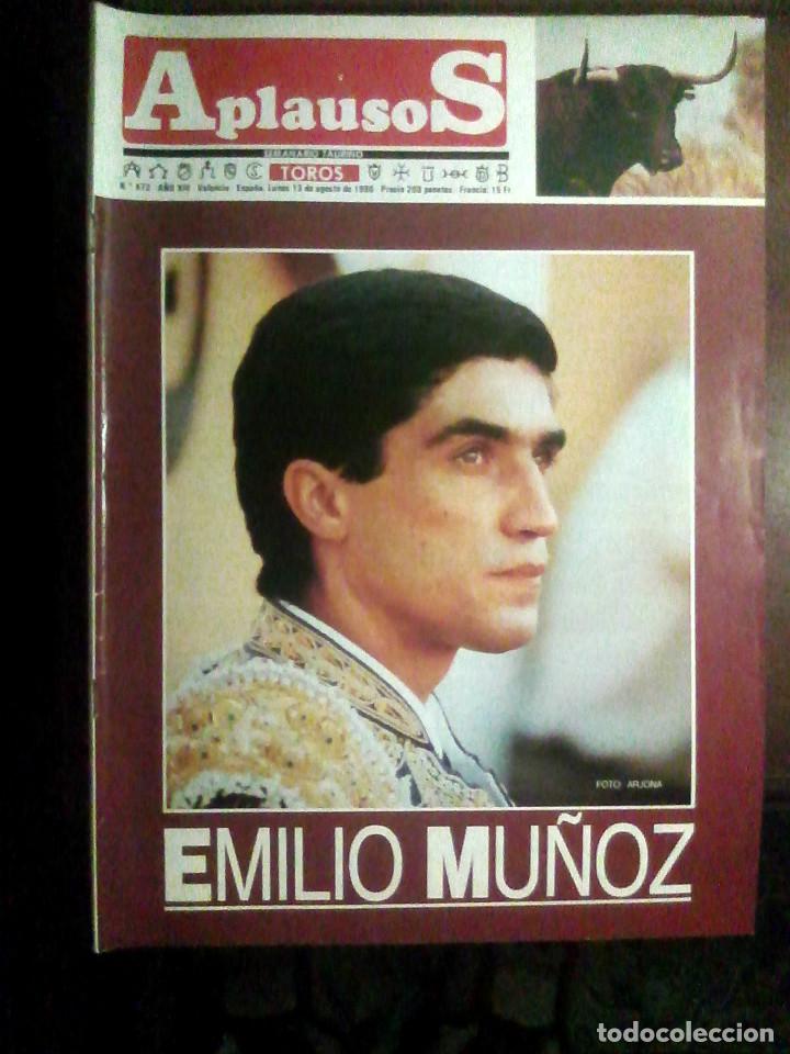Tauromaquia: Revista Aplausos N.&ordm; 672, 13 de agosto de 1990 - Emilio Mu&ntilde;oz