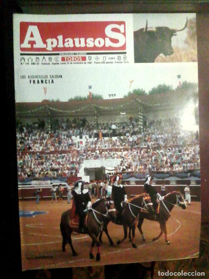 Tauromaquia: Revista Aplausos N.&ordm; 739, 25 de noviembre de 1991 - Aguacilillos Francia