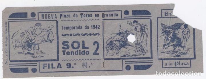Tauromaquia: ENTRADA TOROS GRANADA. 1942 - Foto 1