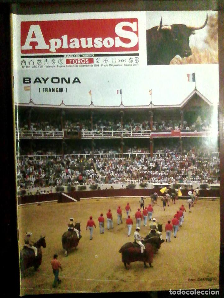 Tauromaquia: Revista Aplausos N.&ordm; 897, 5 de diciembre de 1994 - Bayona, Francia