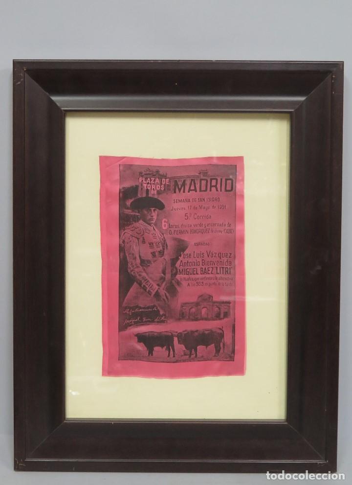Bullfighting: CARTEL SAN ISIDRO MADRID. JOSE LUIS VAZQUEZ. ANTONIO BIENVENIDA. CONFIRMACION LITRI