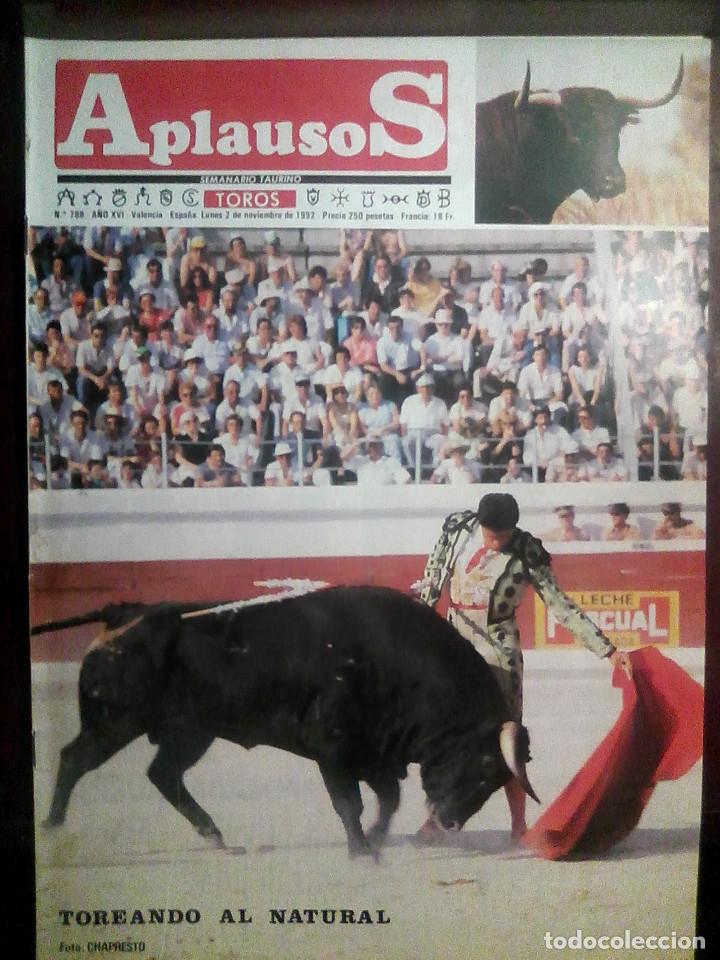 Tauromaquia: Revista Aplausos N.&ordm; 788, 2 de noviembre de 1992 - Toreando al natural