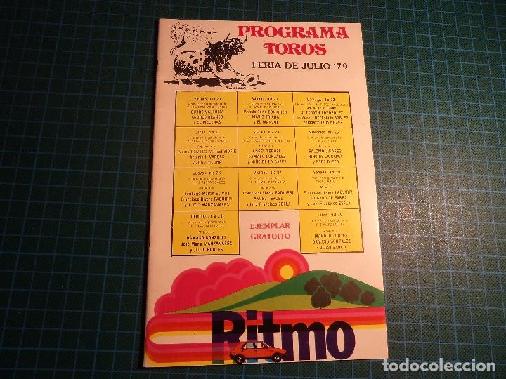 Tauromaquia: programa toros valencia 79. 28 paginas. (e-28). - Foto 1
