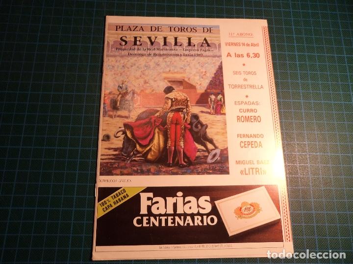 Tauromaquia: programa toros sevilla. 14 paginas. (e-28). - Foto 1
